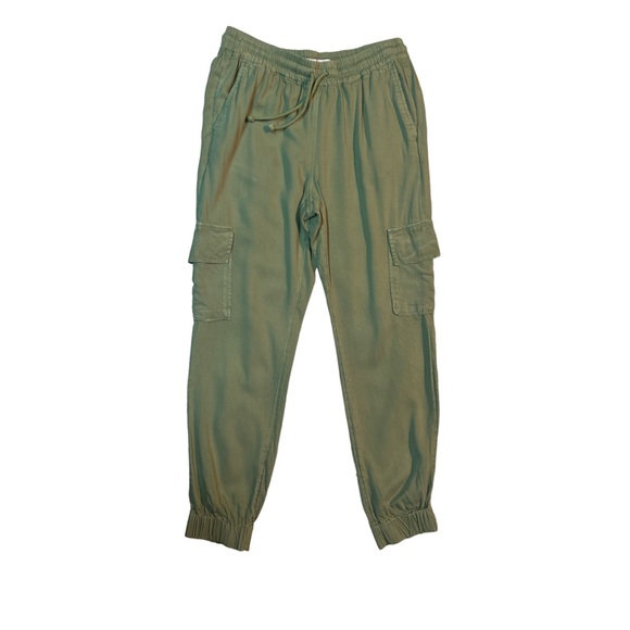 Elizabeth and James Cargo Jogger Pants Green Size Medium - Picture 2 of 5